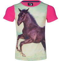 Produktbild von HORKA Kids T-Shirt aus Baumwolle Rosa Bunt Größe 6 Jahre