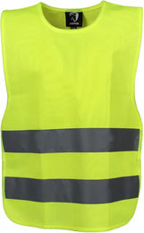 HORKA Kinder Weste mit fluoreszierenden und reflektierenden Elementen Gelb Größe M – Bild 1 von 2
