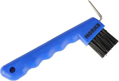 Produktbild von HORKA Klauenpfleger für Pferde mit Bürste aus Kunststoff Blau