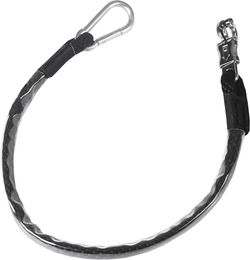 Produktbild von HORKA Krawattenkette Unisex aus Polyester in Schwarz und Silber mit transparenten Elementen