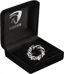 Produktbild von HORKA Krawattennadel in Kronenform Silber Schwarz Unisex