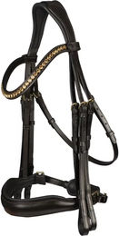 Produktbild von HORKA Las Vegas Reittrense für Pferde aus Leder in Full mit den Farben Braun oder Schwarz