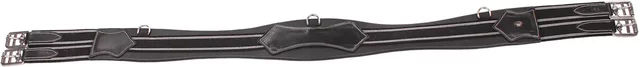 HORKA Leder-Gurt für Kombisättel GP Schwarz/Silber 130 cm – Bild 1 von 2