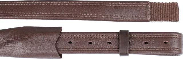 Produktbild von HORKA Leder-Trensenzügel mit Nylonkern in Braun für Vollblut Pferde