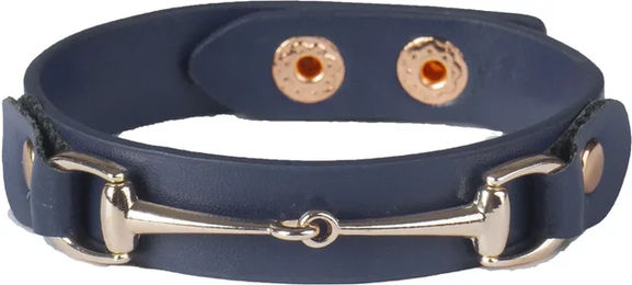 Produktbild von HORKA Lederarmband aus Kunstleder mit Beschlägen Blau Unisex