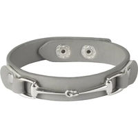 Produktbild von HORKA Lederarmband aus Kunstleder mit Beschlägen Grau Unisex