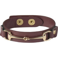 Produktbild von HORKA Lederarmband aus Kunstleder mit Beschlägen in Rot für Damen und Herren