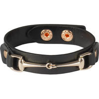 Produktbild von HORKA Lederarmband aus Kunstleder mit Beschlägen Schwarz Unisex