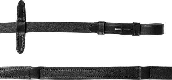 Horka Lederzügel für Pferde in Schwarz 18 mm – Bild 1 von 1