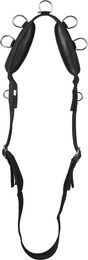 Horka Longiergel mit Ringen aus Nylon für Pferde in Schwarz 145/205 cm – Bild 1 von 2