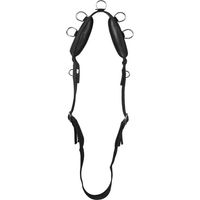 Produktbild von Horka Longiergel mit Ringen aus Nylon für Pferde in Schwarz 145/205 cm