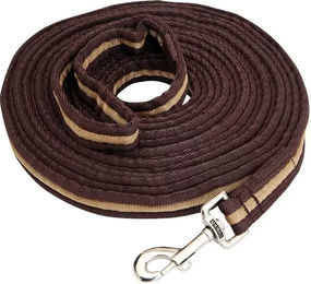 HORKA Longierleine mit Karabinerhaken aus Polyester 8 Meter braun - 8 m – Bild 1 von 2