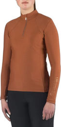 Produktbild von HORKA Luxury EP Reitshirt Damen Langarm Polo-Shirt Braun Größe M