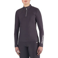 Produktbild von HORKA Luxury EP Reitshirt Damen Langarm Polo-Shirt Schwarz XS