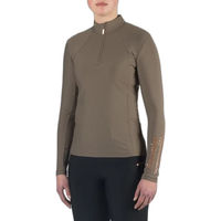 Produktbild von HORKA Luxury EP Reitshirt Polo-Shirt Langarm Damen Braun Größe L
