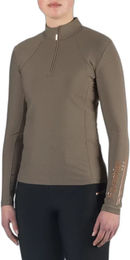 Produktbild von HORKA Luxury EP Reitshirt Polo-Shirt Langarm Damen Braun Größe M