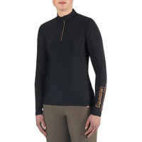 Produktbild von HORKA Luxury EP Reitshirt Polo-Shirt Langarm Damen Schwarz Größe S
