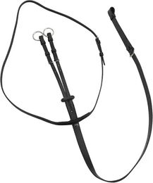 Produktbild von HORKA Martingal verstellbar mit Ringen Schwarz Größe Kobold für Vollblut