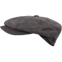 Produktbild von HORKA Nappa-Leder-Schiebermütze Unisex Braun Größe 60