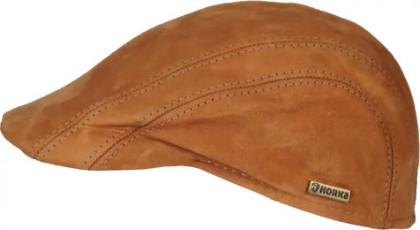Produktbild von HORKA Nubuk-Beret aus Leder für Herren in Braun