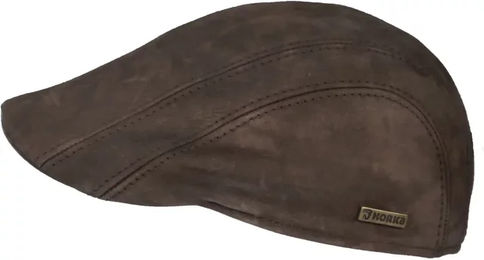 Produktbild von HORKA Nubuk-Beret aus Leder für Herren in Braun