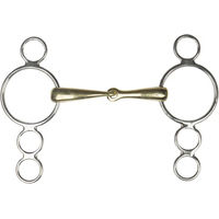 Produktbild von HORKA Pessoa 3-Ring Gebiss für Pferde aus Edelstahl in Silber