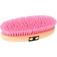 Produktbild von HORKA Pferdebürste aus Holz mit weichen Borsten in Rosa