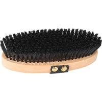 Produktbild von HORKA Pferdebürste aus Holz mit weichen Borsten in Schwarz und Braun