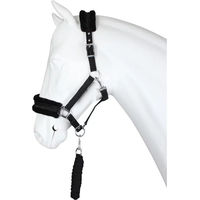 Produktbild von HORKA Pferdehalfter-Set Angel in Schwarz für Ponys