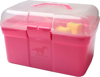 HORKA Pflegeset Red Horse Pferde Putzbox aus Gummi in Rosa – Bild 1 von 3