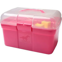 Produktbild von HORKA Pflegeset Red Horse Pferde Putzbox aus Gummi in Rosa