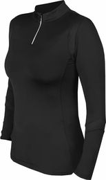Produktbild von HORKA Platinum Reitshirt Damen Schwarz 2XS