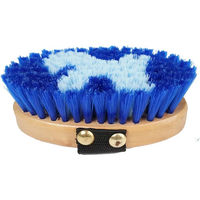 Produktbild von HORKA Pony Bürste mit weichen Holzstopfen in Blau