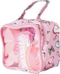 HORKA Putzbesteck Fellpflege Beutel Rosa 6-teilig – Bild 1 von 3