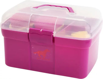 Horka Red Horse Putzbox Mini Pflegeset für Pferde in Vivid Viola Violett – Bild 1 von 2