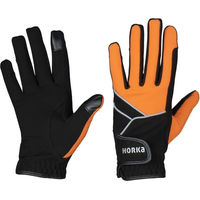 Produktbild von HORKA Reflektierende Winter-Reithandschuhe für Damen und Herren aus Polyester Schwarz XXL