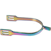 Produktbild von HORKA Regenbogen Sporen aus Edelstahl für Damen in Silber und Bunt Größe L30 2 Stück