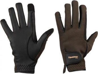 Produktbild von HORKA Reithandschuhe für Damen und Herren aus Wolle in Braun XL wasserabweisend Winterhandschuhe