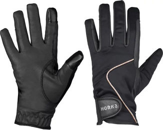 Produktbild von HORKA Reithandschuhe für Kinder Schwarz aus Polyester wasserdicht ganzjährig nutzbar