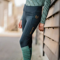 Produktbild von HORKA Reitleggings Pull-On Gina für Mädchen mit Full Grip in Blau oder Schwarz