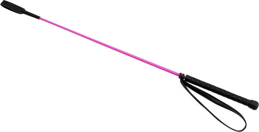 HORKA Reitpeitsche mit Gummigriff und Handschlaufe in Rot oder Rosa 65 cm – Bild 1 von 4