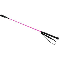 Produktbild von HORKA Reitpeitsche mit Gummigriff und Handschlaufe in Rot oder Rosa 65 cm