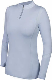 Produktbild von HORKA Reitshirt Damen Platinum Weiß Blau XXL