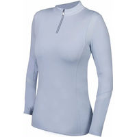 Produktbild von HORKA Reitshirt Damen Platinum Weiß Blau XXL