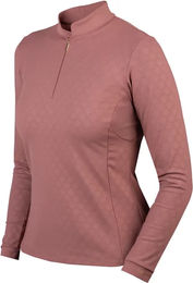 Produktbild von HORKA Reitshirt Emily Damen Winter Reittrikot Gold Lila Größe M