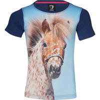 Produktbild von HORKA Reitshirt für Kinder aus Baumwolle Blau 8 Jahre