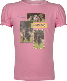 Horka Reitshirt Jolly Pino Kids Sommer Baumwolle Rosa Größe 104 – Bild 1 von 2