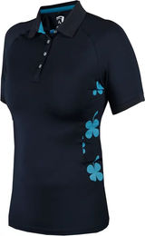 Produktbild von HORKA Reitshirt Lucky Clover Damen aus Polyester in Blau oder Schwarz Größe XL