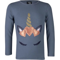 Produktbild von HORKA Reitshirt Nikki FW22 für Kinder aus Baumwolle Blau 8 Jahre