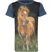 Produktbild von HORKA Reitshirt Ollie für Kinder aus Baumwolle Blau Größe 4 Jahre